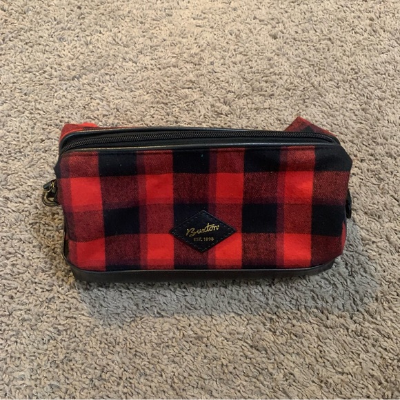 Buxton Buffalo Plaid Toiletries Cosmetic Shaving Travel Case - Picture 1 of 6